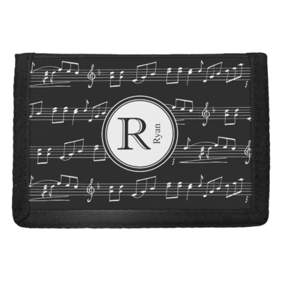 Musical Notes Trifold Wallet (Personalized)