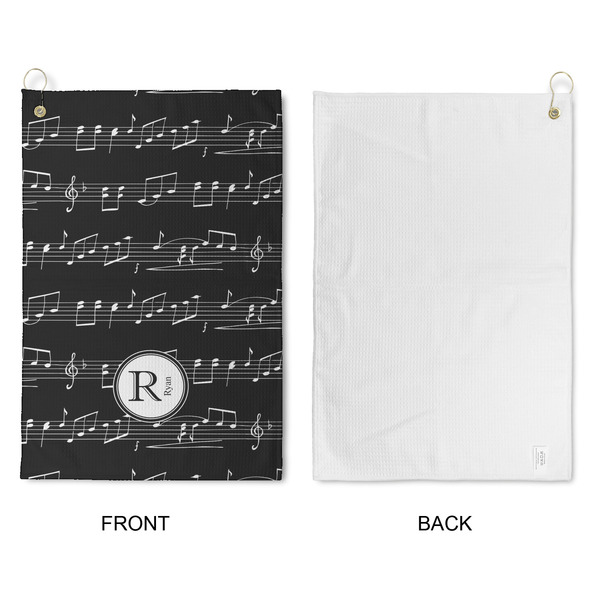 Musical Notes Waffle Weave Golf Towel - Approval