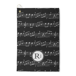 Musical Notes Waffle Weave Golf Towel (Personalized)
