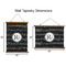 Musical Notes Wall Hanging Tapestries - Parent/Sizing