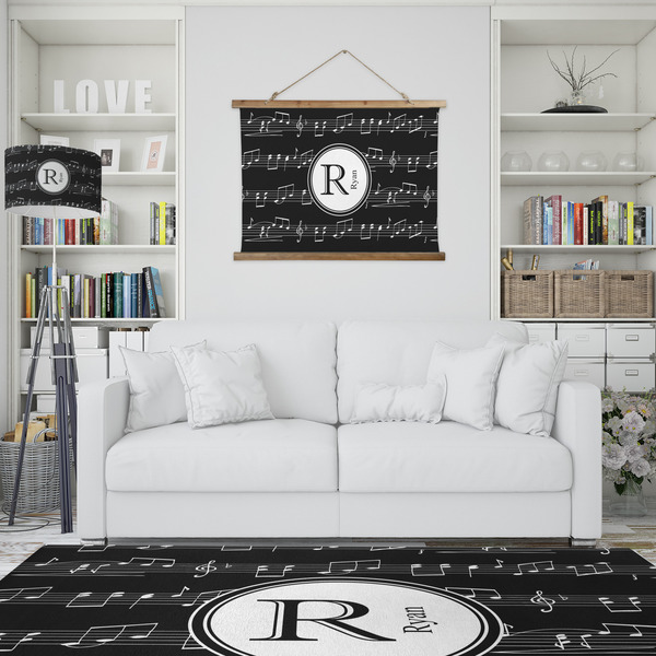 Musical Notes Wall Hanging Tapestry - IN CONTEXT