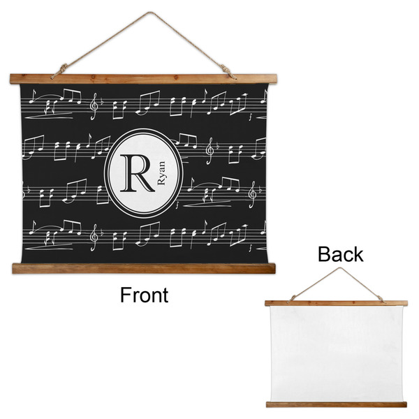 Musical Notes Wall Hanging Tapestry - Landscape - APPROVAL