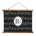 Musical Notes Wall Hanging Tapestry - Wide (Personalized)