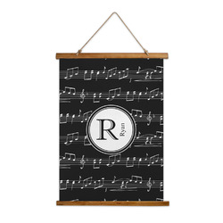 Musical Notes Wall Hanging Tapestry - Tall (Personalized)