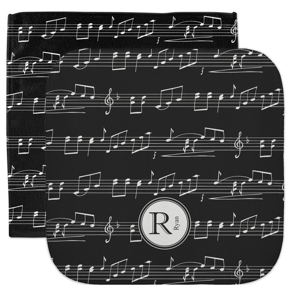 Custom Musical Notes Facecloth / Wash Cloth (Personalized)