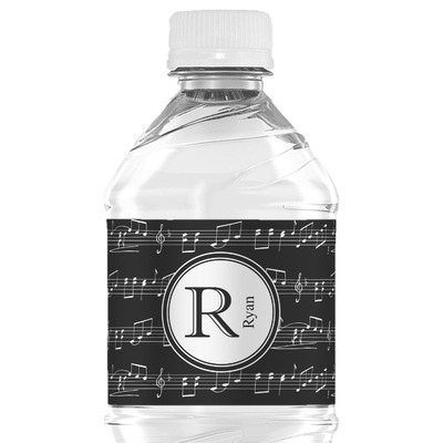 Musical Notes Water Bottle Labels - Custom Sized (Personalized)