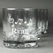 Musical Notes Whiskey Glasses Set of 4 - Engraved Front