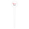 Musical Notes White Plastic 4" Food Pick - Round - Single Pick