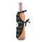 Musical Notes Wine Bottle Apron - DETAIL WITH CLIP ON NECK