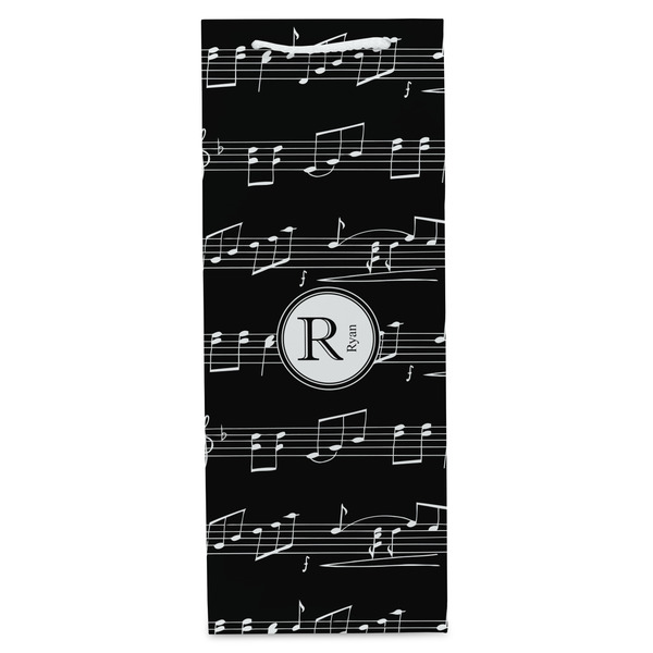 Musical Notes Wine Gift Bag - Gloss - Front