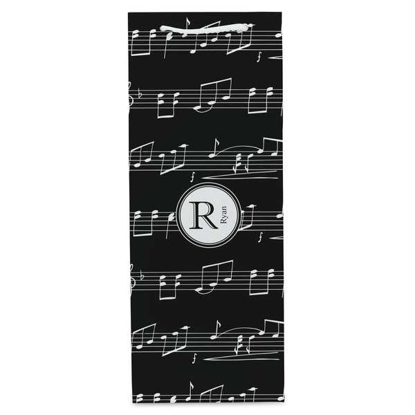 Musical Notes Wine Gift Bag - Matte - Front