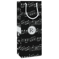 Musical Notes Wine Gift Bags - Matte (Personalized)
