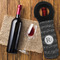 Musical Notes Wine Tote Bag - FLATLAY