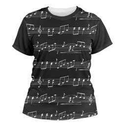 Musical Notes Women's Crew T-Shirt (Personalized)
