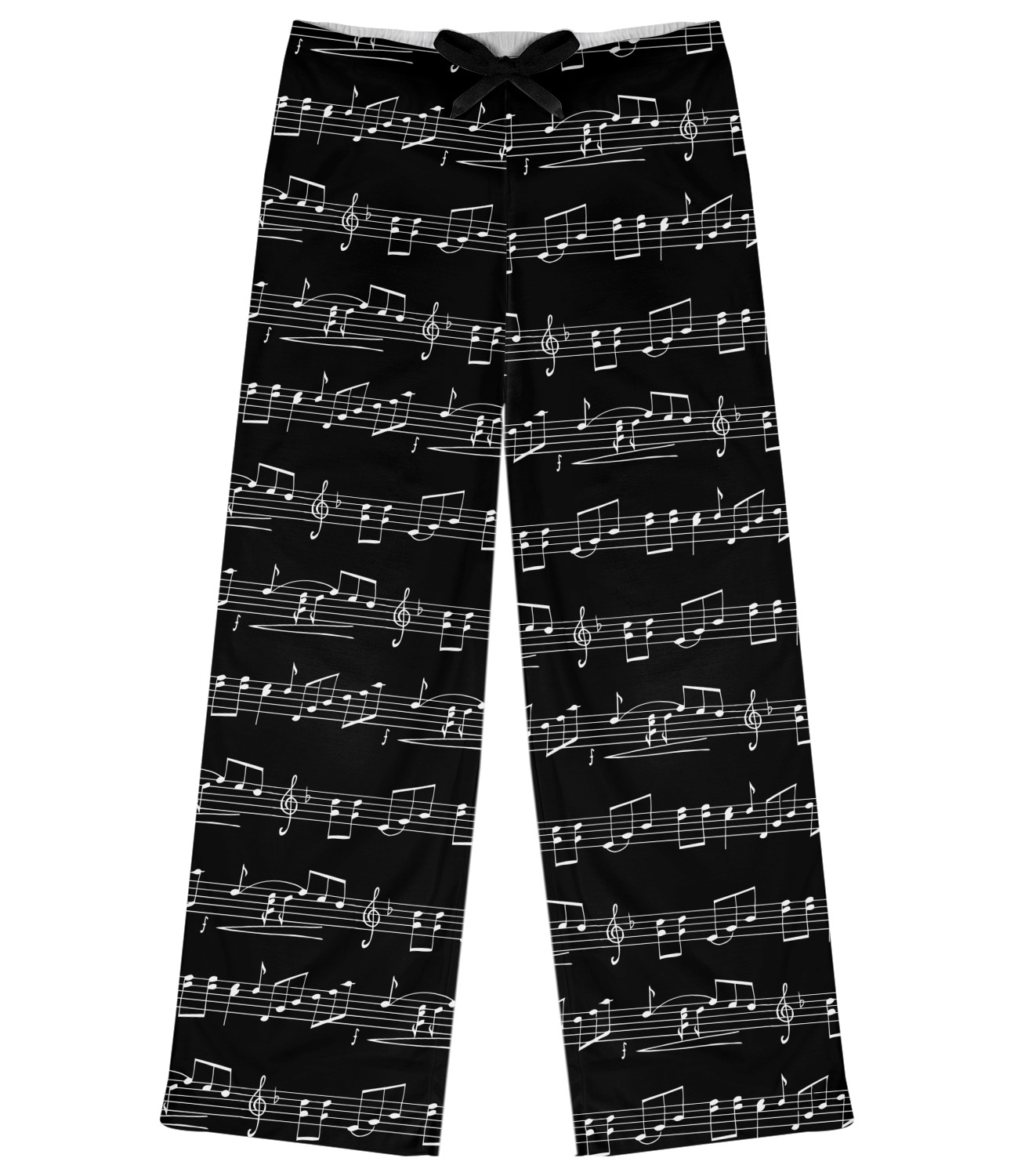 Custom Musical Notes Womens Pajama Pants