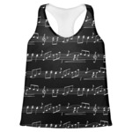 Musical Notes Womens Racerback Tank Top - Large