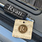 Musical Notes Wood Luggage Tags - Square - Lifestyle