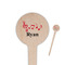 Musical Notes Wooden 4" Food Pick - Round - Closeup