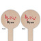 Musical Notes Wooden 6" Food Pick - Round - Double Sided - Front & Back