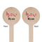 Musical Notes Wooden 6" Stir Stick - Round - Double Sided - Front & Back
