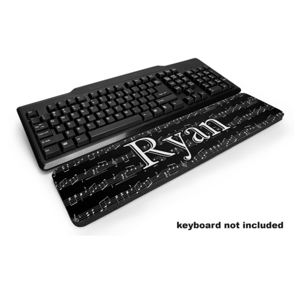 Custom Musical Notes Keyboard Wrist Rest (Personalized)