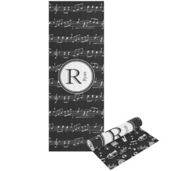 Musical Notes Yoga Mat - Printed Front and Back (Personalized)