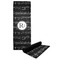 Musical Notes Yoga Mat with Black Rubber Back Full Print View