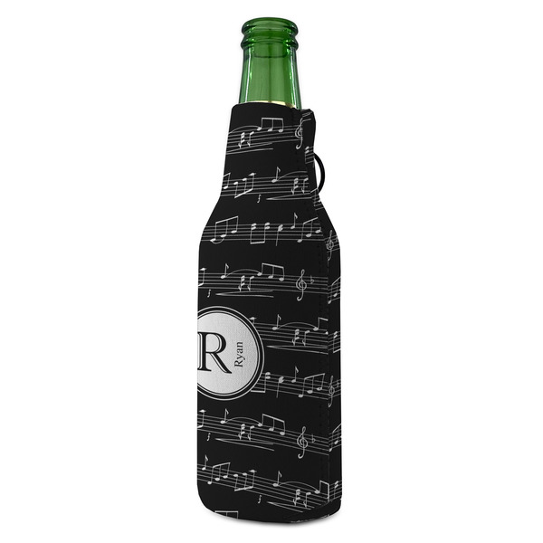Musical Notes Zipper Bottle Cooler - ANGLE (bottle)