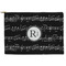 Musical Notes Zipper Pouch Large (Front)