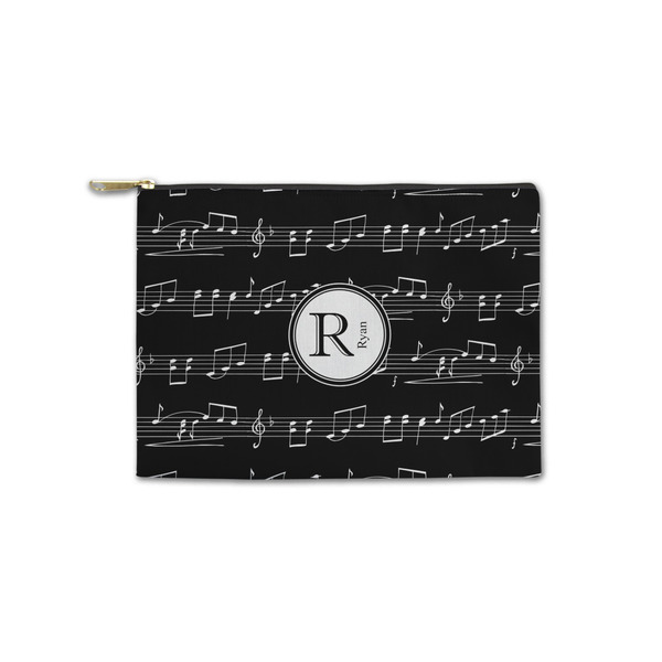 Custom Musical Notes Zipper Pouch - Small - 8.5"x6" (Personalized)