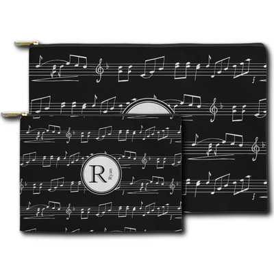 Musical Notes Zipper Pouch (Personalized)