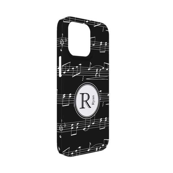 Custom Musical Notes iPhone Case - Plastic - iPhone 13 Mini (Personalized)
