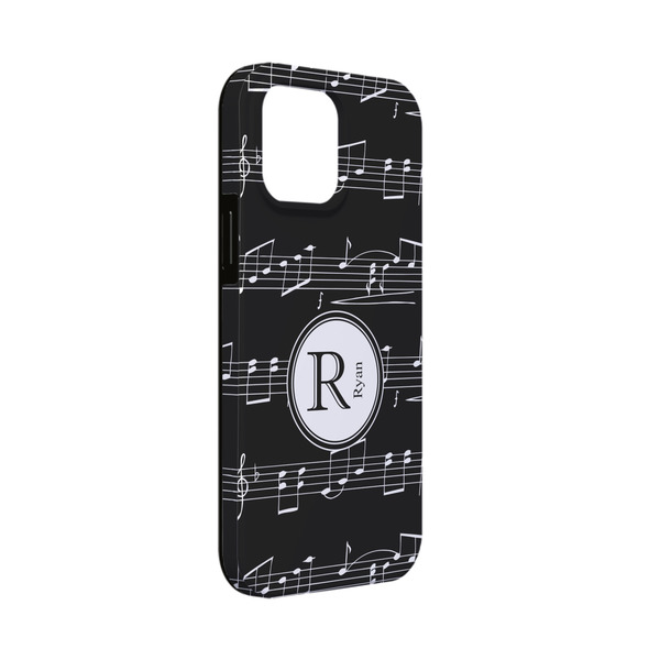 Custom Musical Notes iPhone Case - Rubber Lined - iPhone 13 Mini (Personalized)