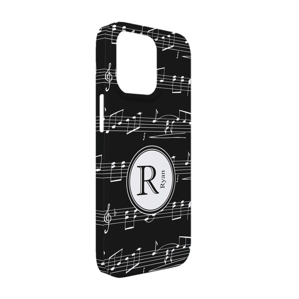 Custom Musical Notes iPhone Case - Plastic - iPhone 13 Pro (Personalized)