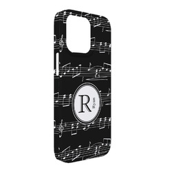 Musical Notes iPhone Case - Plastic - iPhone 13 Pro Max (Personalized)