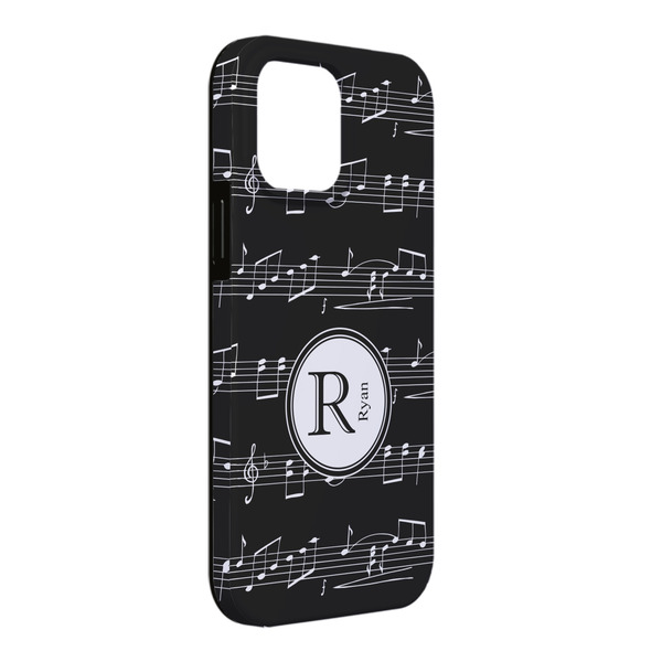 Custom Musical Notes iPhone Case - Rubber Lined - iPhone 13 Pro Max (Personalized)
