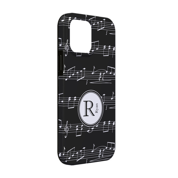 Custom Musical Notes iPhone Case - Rubber Lined - iPhone 13 Pro (Personalized)