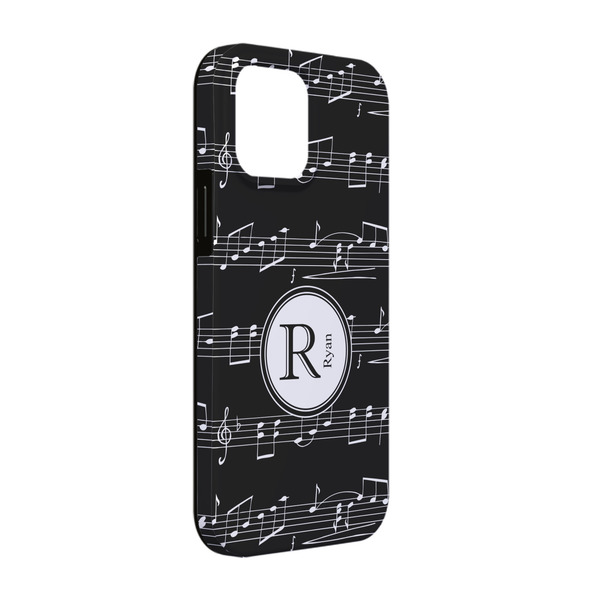 Custom Musical Notes iPhone Case - Rubber Lined - iPhone 13 (Personalized)