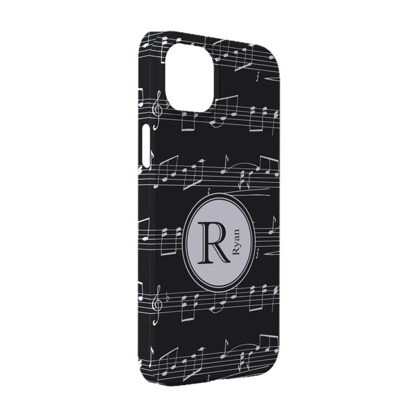 Custom Musical Notes iPhone Case - Plastic - iPhone 14 (Personalized)