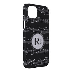 Musical Notes iPhone Case - Plastic - iPhone 14 Plus (Personalized)