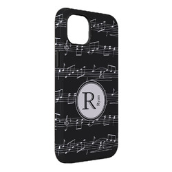 Musical Notes iPhone Case - Rubber Lined - iPhone 14 Plus (Personalized)