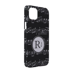 Musical Notes iPhone Case - Plastic - iPhone 14 Pro (Personalized)