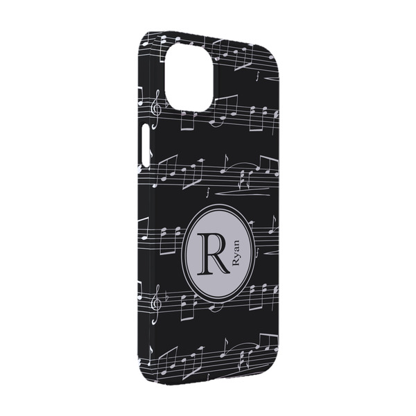 Custom Musical Notes iPhone Case - Plastic - iPhone 14 Pro (Personalized)