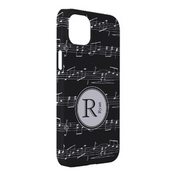 Musical Notes iPhone Case - Plastic - iPhone 14 Pro Max (Personalized)