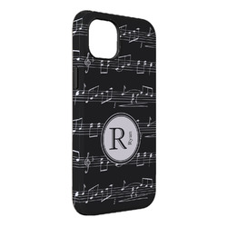 Musical Notes iPhone Case - Rubber Lined - iPhone 14 Pro Max (Personalized)