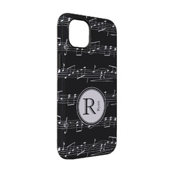 Musical Notes iPhone Case - Rubber Lined - iPhone 14 Pro (Personalized)