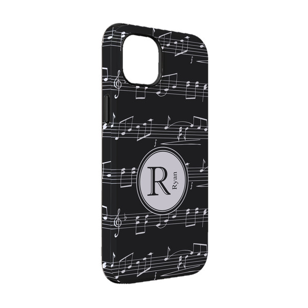 Custom Musical Notes iPhone Case - Rubber Lined - iPhone 14 (Personalized)