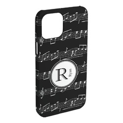 Musical Notes iPhone Case - Plastic - iPhone 15 Plus (Personalized)