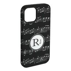 Musical Notes iPhone Case - Rubber Lined - iPhone 15 Plus (Personalized)