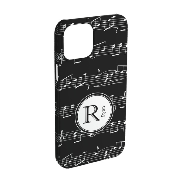 Custom Musical Notes iPhone Case - Plastic - iPhone 15 Pro (Personalized)